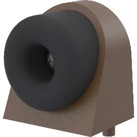 Artikelbild für KWS Bodentürpuffer 2028, 37x48x50mm, Aluminium dunkelbraun eloxiert