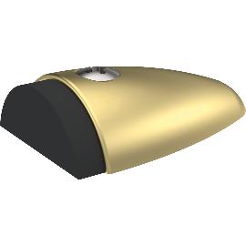 Artikelbild für KWS Bodentürpuffer 2090, 90 x 60 x 25mm, Aluminium messingfärbig eloxiert
