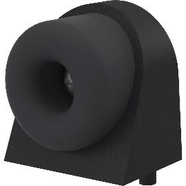 Artikelbild für KWS Bodentürpuffer 2028, 37x48x50mm, Aluminium schwarz lackiert