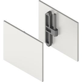 Artikelbild für HELM GT-S 150 Abdeckkappen-Set mit Abstandsprofil 15 mm Edelstahl-Effekt